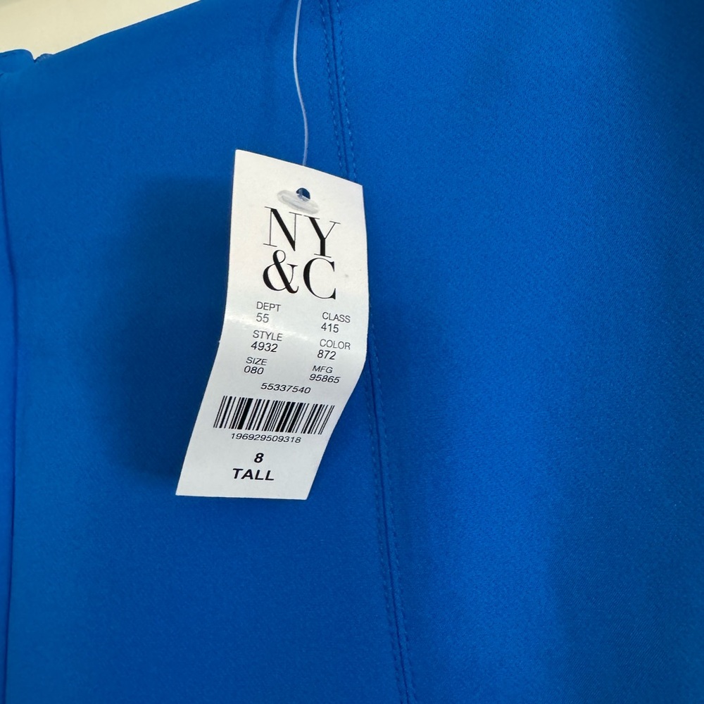 New York & Company Blue Wide Leg Pants - Picture 2 of 7
